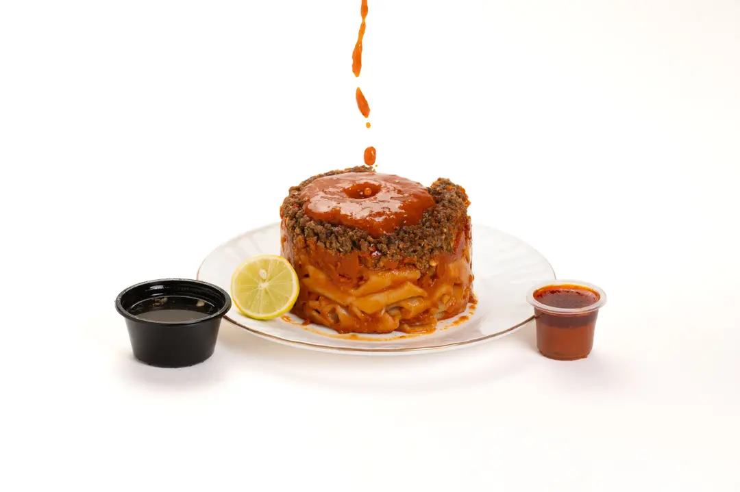 Pasta casserole with meat